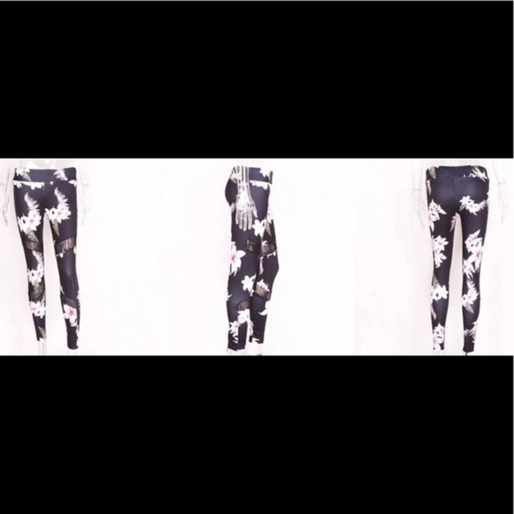 FLORAL PRINT LEGGINGS - Picture 4 of 8